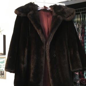 Tissavel of France faux fur coat